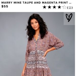 Billabong Bohemian print dress.